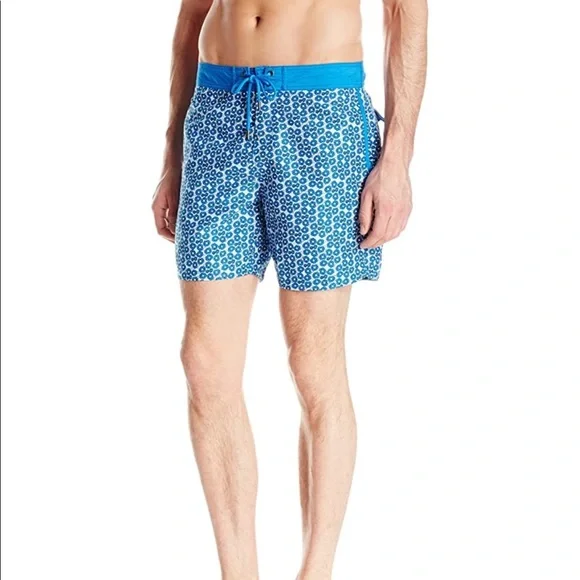 Mr. SwimTropical Lt Blue Board Shorts